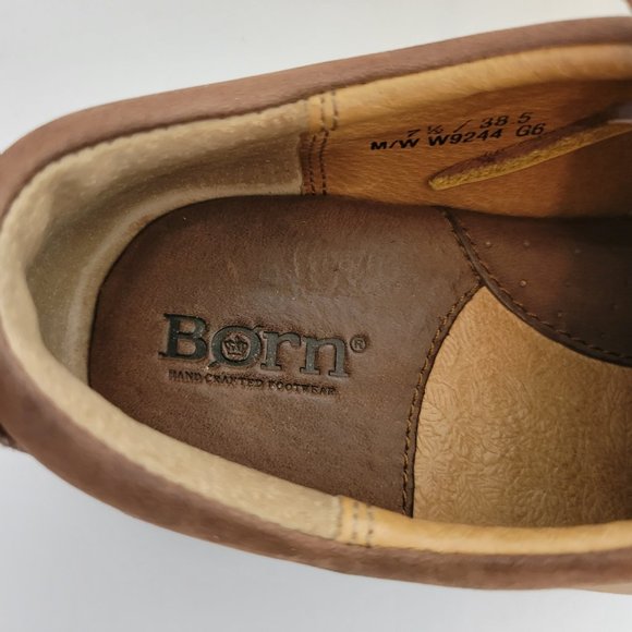 Born Women's Nubuck Leather Brown Lace Up's  Size 7.5 / 38.5 - Picture 5 of 10